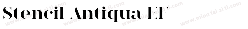 Stencil Antiqua EF字体转换